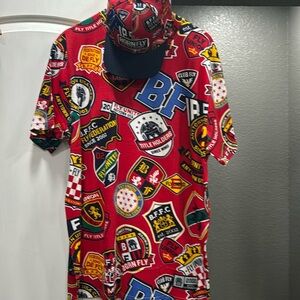 Born fly new shirt and matching hat for sale